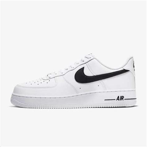 nike air force 1 schwarz mit weißem nike zeichen|air force 1 schwarze schuhe.